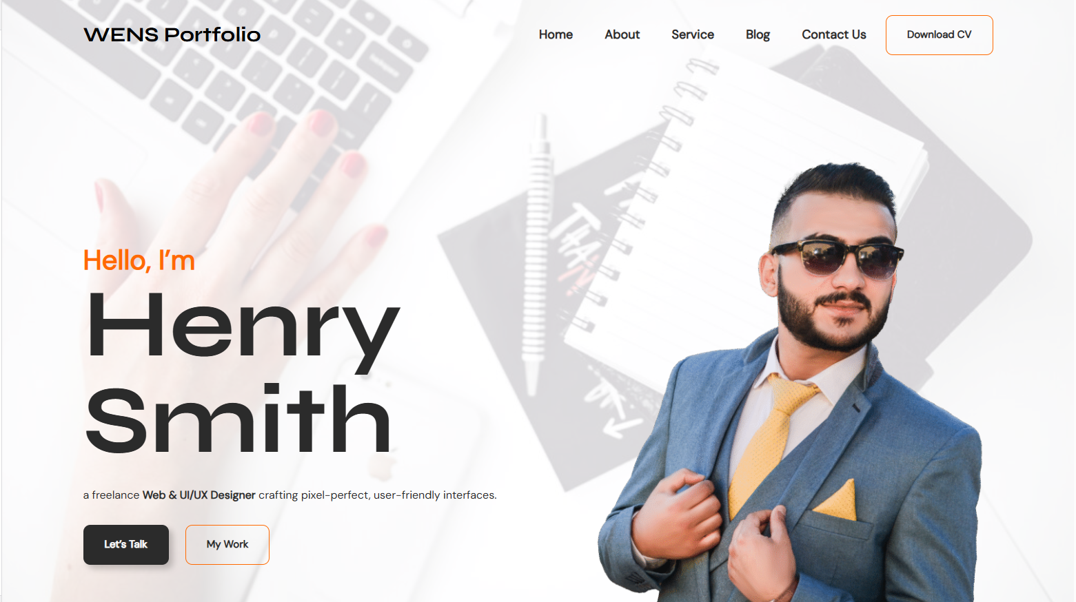 WENS Portfolio – Clean & Minimal Portfolio WordPress Theme