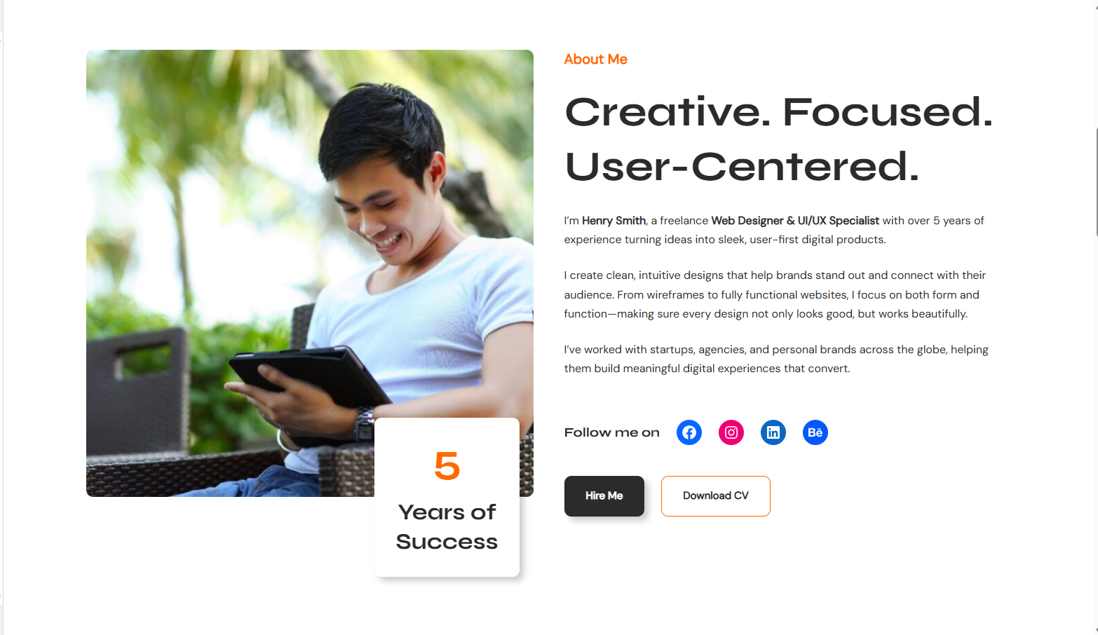 WENS Portfolio – Clean & Minimal Portfolio WordPress Theme - Image 2