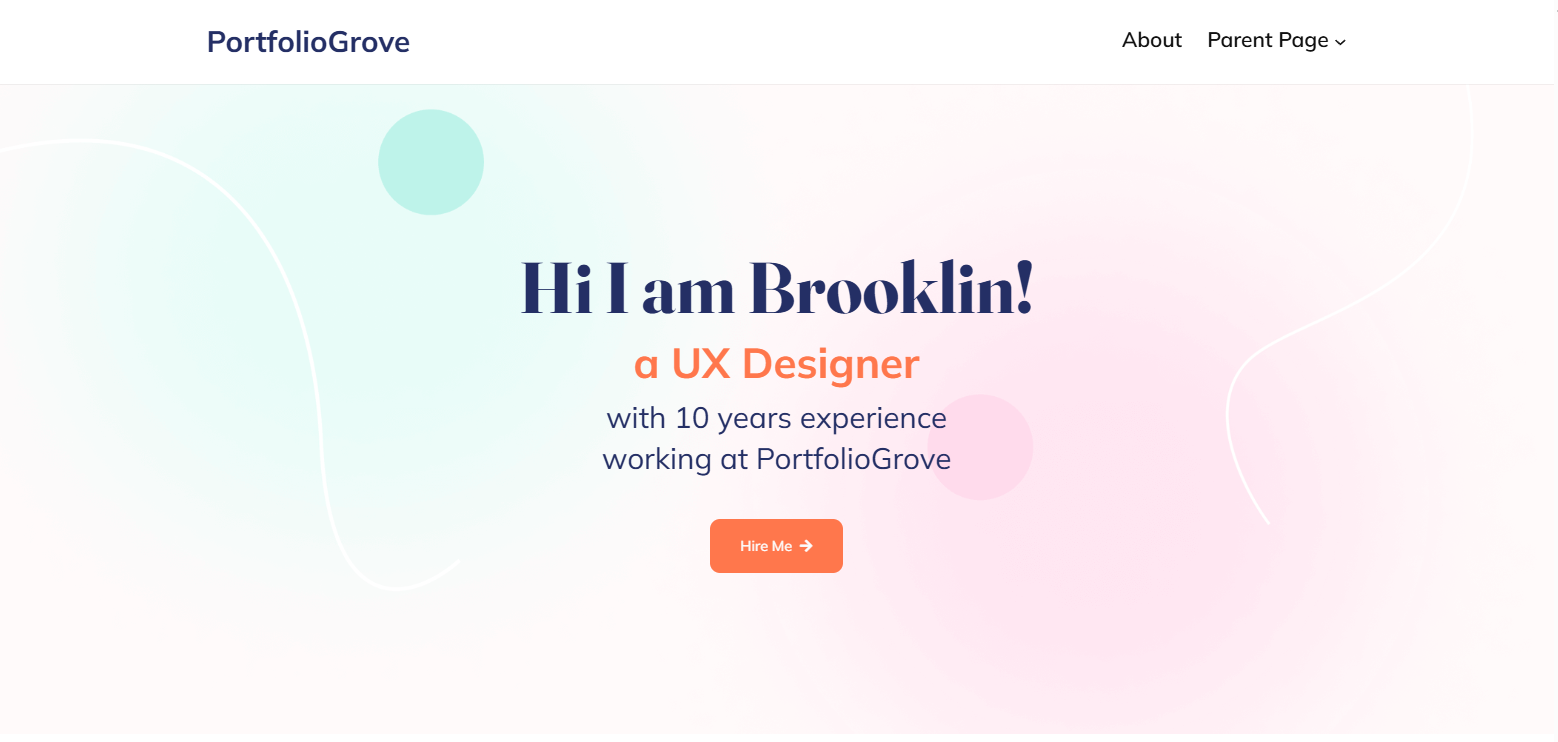 PortfolioGrove – Elegant WordPress Theme for Creative Portfolios