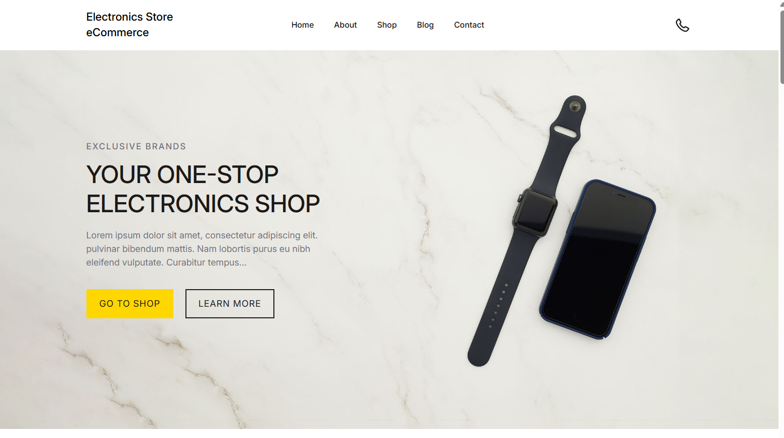 Electronics Store eCommerce